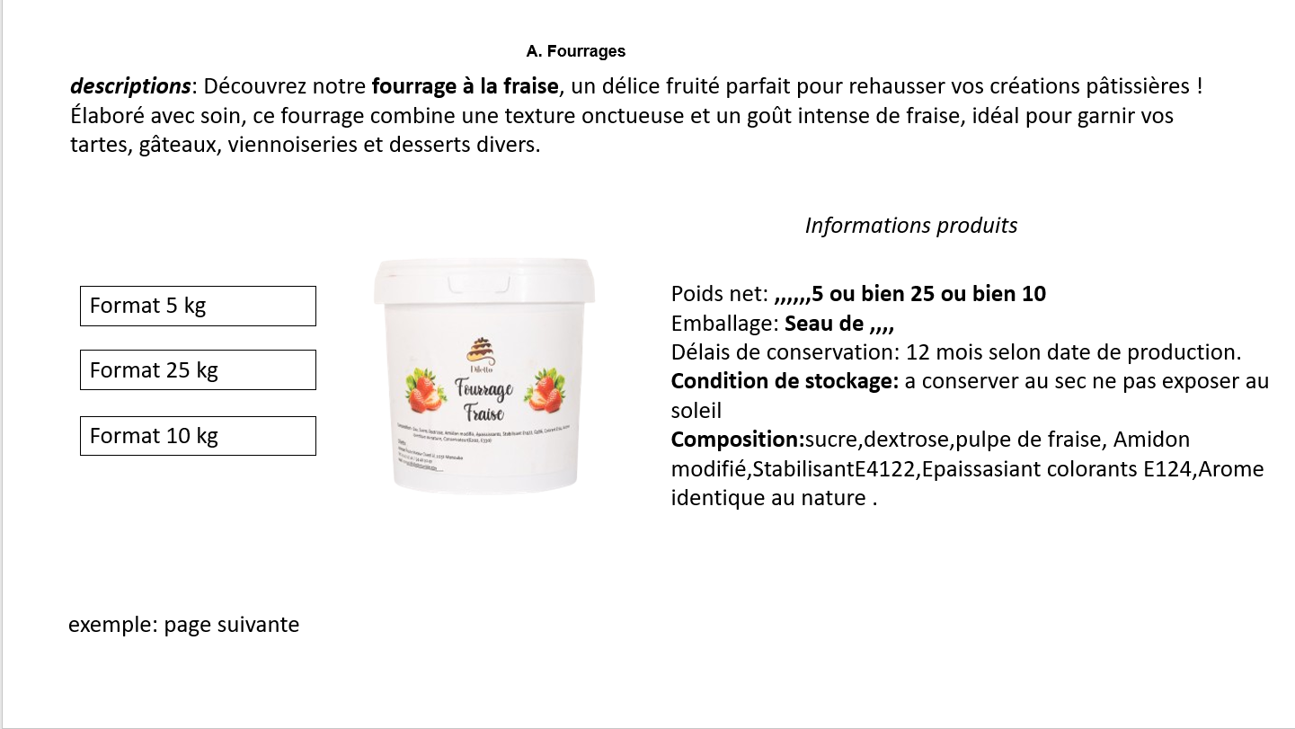 Fourrage à la Fraise